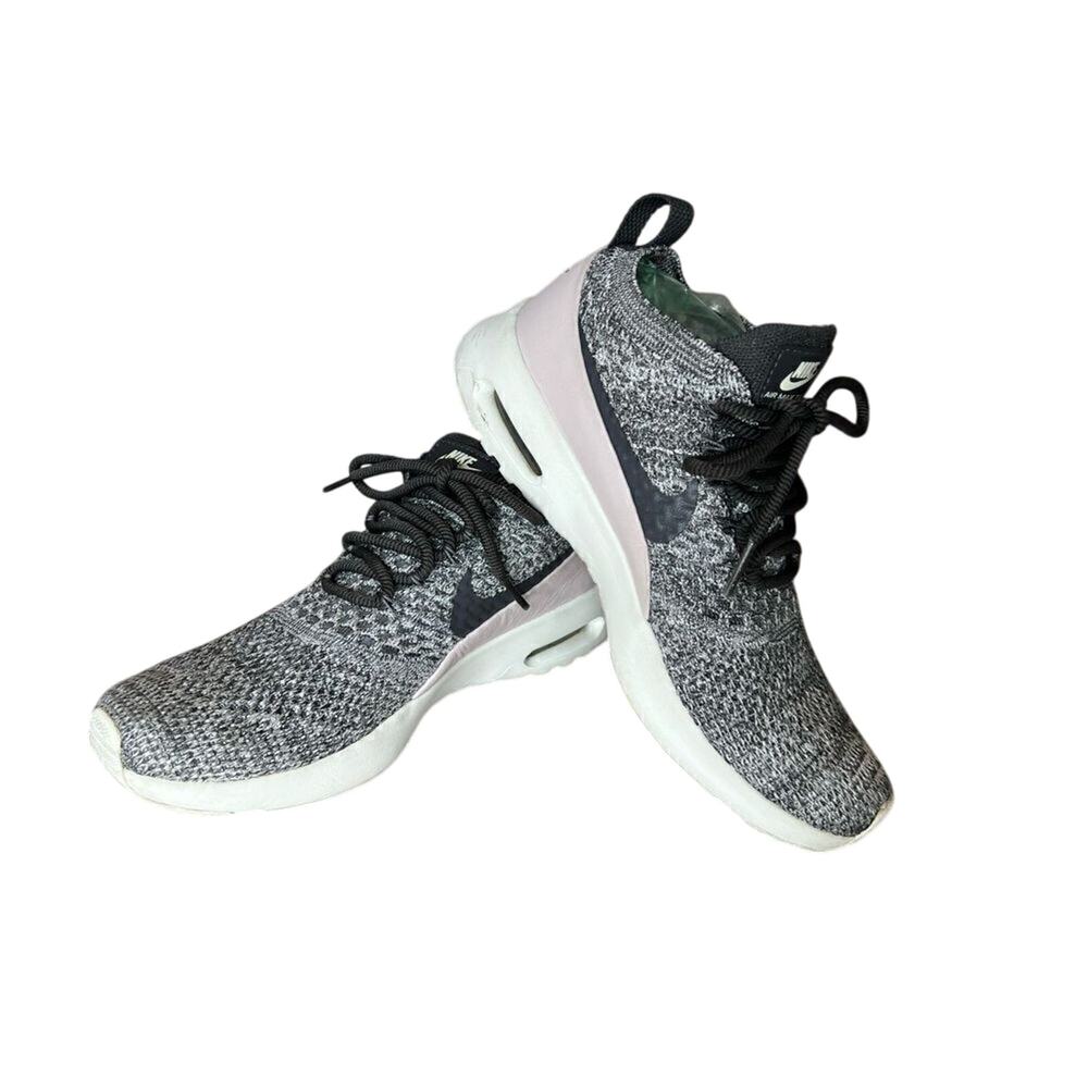 Nike Max Air Thea Ultra Flynet Oreo Sneaker 7 Sock-like‎ Fit Comfort Black Pink